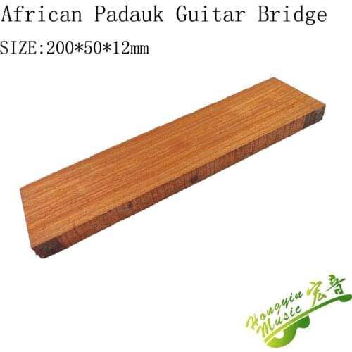 Padauk Material For Guitar Bridge High Quality African Blackwood Guitar Accessories Raw Materials 20*4.5-5*1.2-1.3cm