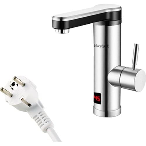 Instant Tankless Electric Water Heater for Kitchen Bathroom Heating Tap Water Faucet Fast with LED 220V Elektrischer Wasserkoche