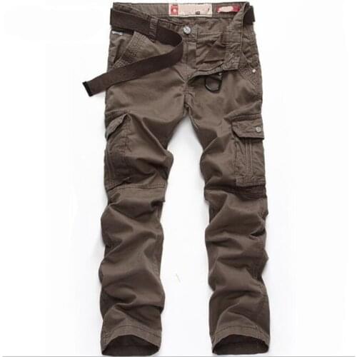 Fashion Mens Cargo Pants High Quality Casual Men Trousers Size 29-38 Overalls Trousers