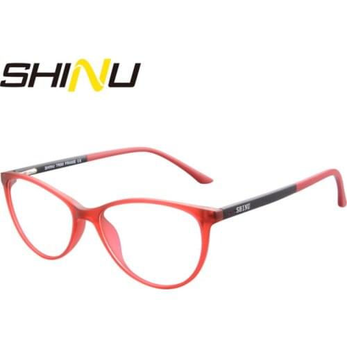 Fashion Women Reader Anti Blue Ray Computer Reading Glasses Antifatigue Ladies Presbyopia Eyewear 100% UV400 Diopter Eyeglasses