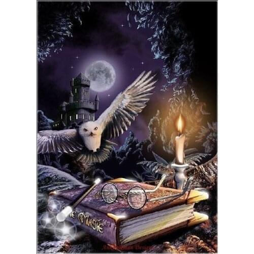 Embroidery Counted Cross Stitch Kits Needlework - Crafts 14 ct DMC DIY Arts Handmade Decor - Novelty Night