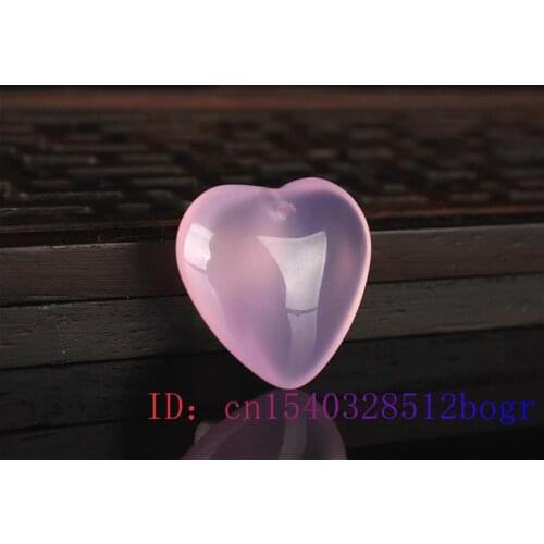 Jade Heart Pendant Jewelry Green Charm White Women Gifts Fashion Carved Chalcedony Necklace Natural