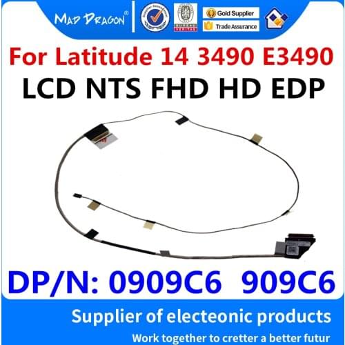 New original Laptop LCD Video Cable For Dell Latitude 14 3490 E3490 DAL10 LCD NTS FHD HD EDP Cable 0909C6 909C6 DC02002YB00