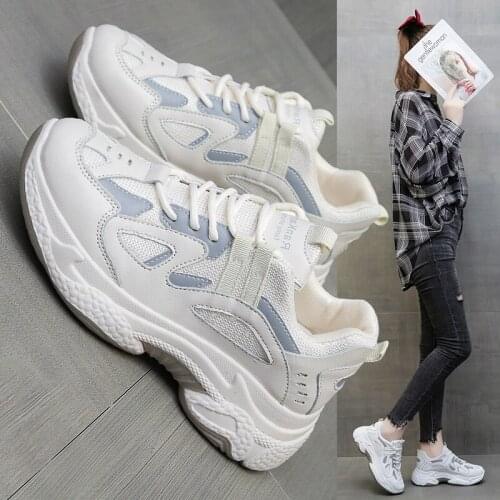 2021 autumn and winter new womens shoes father shoes casual shallow mouth a hundred thick-soled single shoes ins