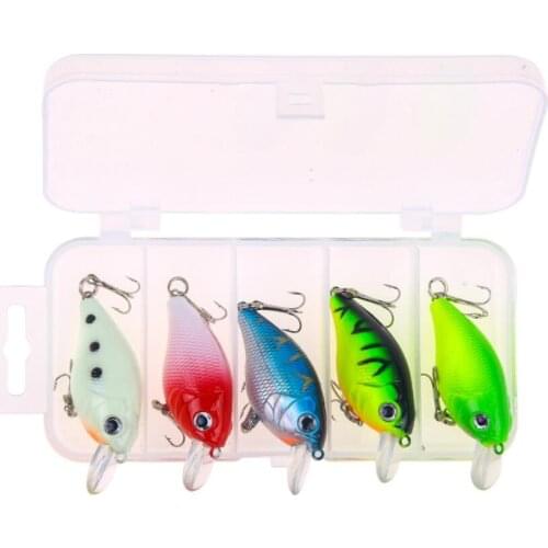 5PCs Minnow Fishing Lure Luminous Topwater Hard Bait Wobbler Jig Bait Crankbait Carp bass Pesca Fishing tackle SwimBait