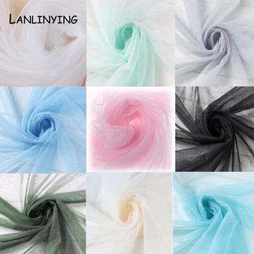 5M*160CM NEW Style Encryption Soft Tulle Netting Fabric Mosquito Net Handmade DIY Clothing Curtain Mesh Fabric D700