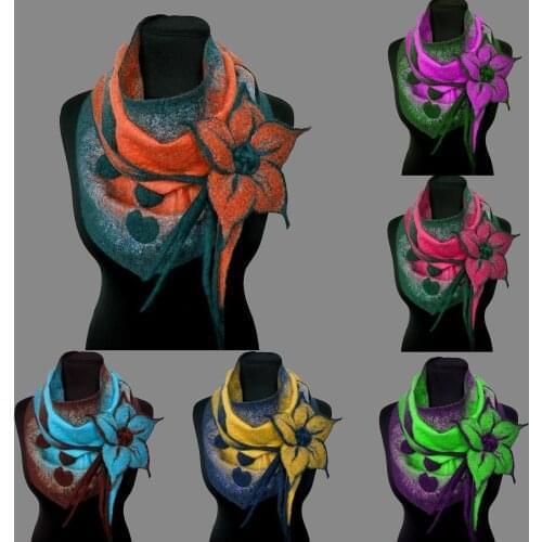 Luxury Fashion Winter Women Scarf Soild Flowers Printing Button Soft Wrap Casual Warm Scarves Shawls Scarf Women foulard femme