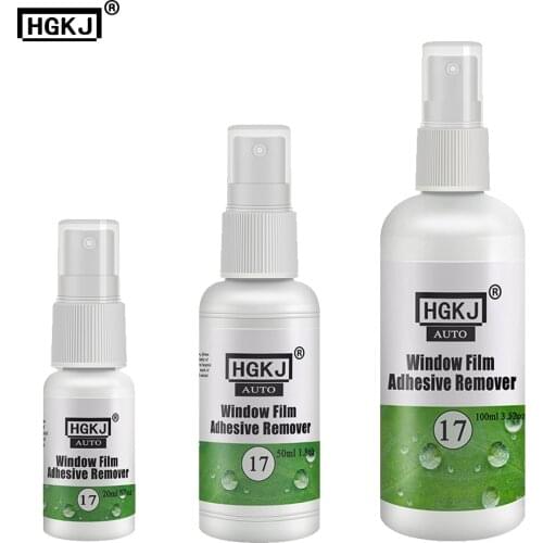 HGKJ 17 Adhesive Remover For Glass Clean Stickers Labels Decals Residue Tape Grease Tar Tree Sap On Windshield Mirror Window
