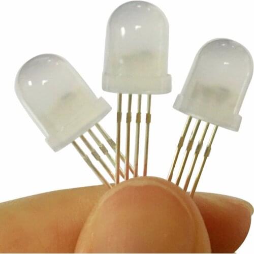 8mm RGB WS2811 LEDs;RGB full color;with WS2811 IC built in