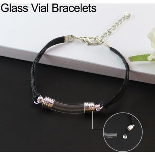 1PC 6MM Curve tube Bracelets Premade Woven Cotton Bracelet Rice vial Bracelets Wish Bracelet Diy Jewelry Finding