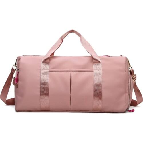 Outdoor Waterproof Nylon Sports Gym Bags Women Shoes Compartment Sport Bags Men Training Fitness Bag 2021 Yoga Running Handbag