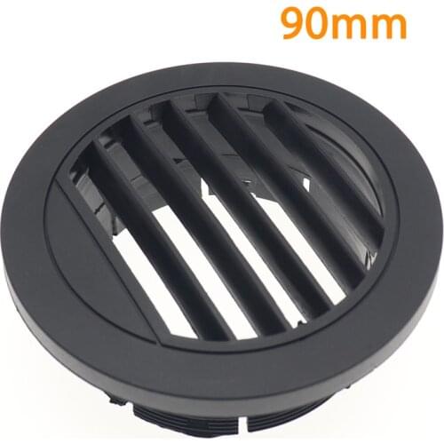 90mm Rotatable Air Outlet Vent Round Flat Plastic Net Cover Cap of Exhaust Pipe For Car Air Parking Heater For Truck Bus Caravan
