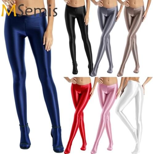 Women Yoga Legging Zipper Crotch Smooth Fitness Workout Running Sportswear Mid Waist Legging Femme Gym Ballet Dance Pants Tights