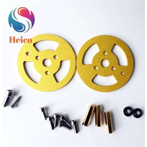 Gold Track Caterpillar Bearing Wheels Aluminum Alloy Crawler With Coupling for DIY Smart Robot Tank Car Chassis Driven Wheel