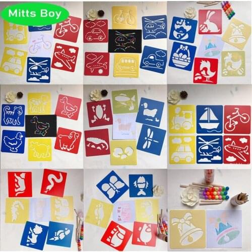 1Pcs 14cm Dinosaur DIY Layering Stencil Wall Painting Scrapbook Coloring Embossing Album Decorative Card Template Christmas Gift