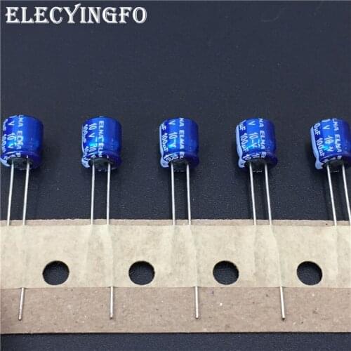 10pcs 100uF 10V100uf ELNA RC2 series 6.3x7mm 10V100uF Blue Audio capacitor