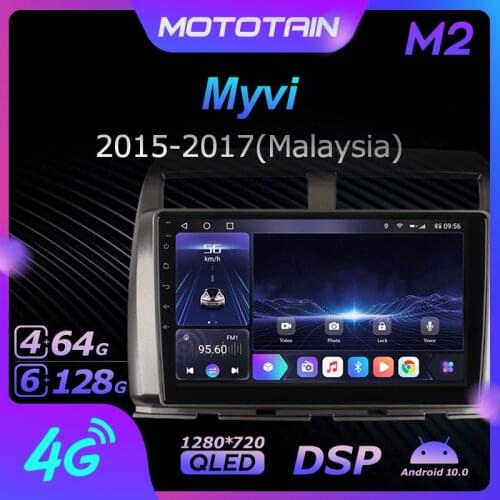 1280*720 Mototain Autoradio automotive Radio 2 Din for MYVI 2015 - 2017 Android 10.0 Multimedia 4G LTE 6G Ram 128G Rom