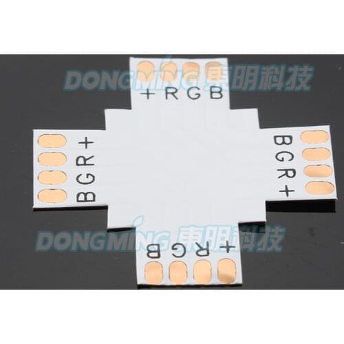 2pcs rgb led connector 4 pin PCB board connector wire + Shape