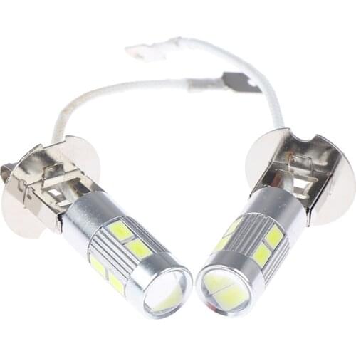 2x H3 50w 6000k High Power Automobile Led Bulb White Used To Drive Super Bright Led Bulb Of Daytime Running Lights