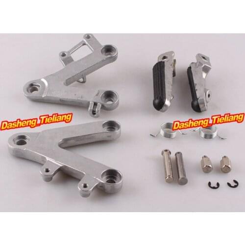 Aluminum Alloy Front Rider Foot Pegs Footrest Brackets for Honda CBR400 90-97 NC29Motorcycle Spare Parts Accessory