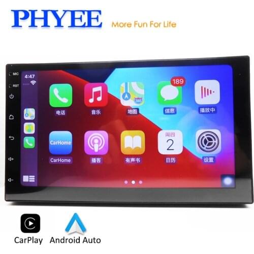 CarPlay Car Radio 2 Din RDS Mirror Link MP5 Bluetooth Audio A2DP Handsfree USB Stereo System 7" Touch Screen Head Unit PHYEE X4