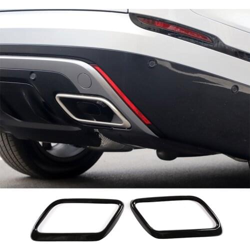 For Land Rover Range Rover Velar 2017-2021 Stainless Steel Car Muffler Outputs Tail Exhaust Pipe Cover Frame Trim Accessories