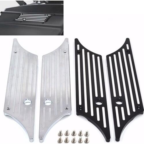 Black Edge Cut CNC Billet Hard Saddlebag Latch Cover For Harley Touring 1993-2013 1994 1995 1996 1997 1998 1999 2010 2011 2012