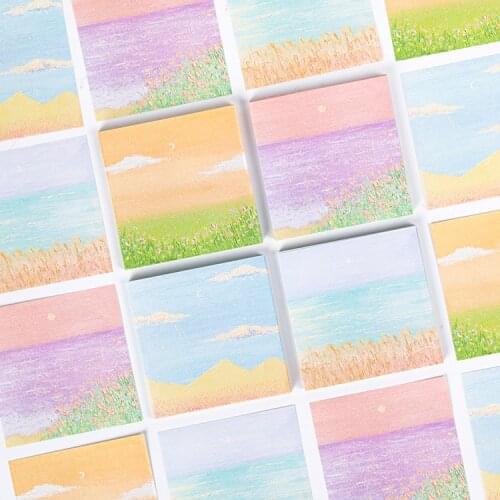 Dowling notes Gentle Moonlight Series Creative Pure Memo Pad N Times Sticky Notes Memo Notepad Bookmark Gift Stationery