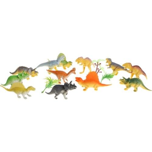 12 Pieces Kids Realistic Toy Dinosaur Figures, Assorted Jurassic Dinosaur Model Kids Presents Home Decor