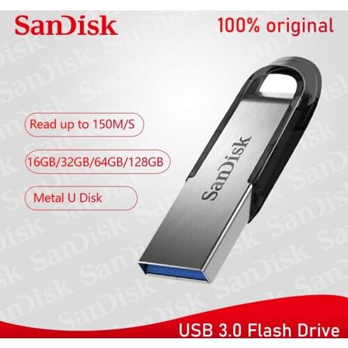SanDisk 100% Original Genuine Ultra Flair USB 3.0 Flash Drive 16GB 32GB 64GB 128GB Pen Drive 16GB High Speed 32GB Memory Stick