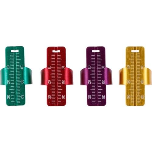 Stainless Steel Instrument Tool Teeth Whitening Dental Finger Ruler Equipment Dentist Endodontic Span Measurement Scale Gauge