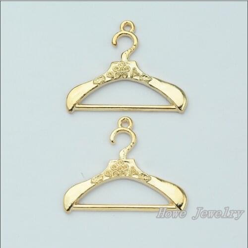 Wholesale 32 pcs KC Alloy Gold-color Jewelry Hanger Pendants charms for bracelet necklace DIY jewelry making JC-685
