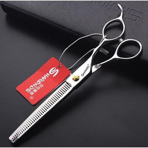 7/7.5 inch Hair Salon scissors Barber shears hair cutting shears with small teeth hairdressing thinning scissors