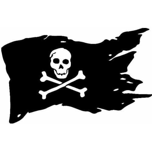 PLAY COOL Pirate Flag Skull Bones Cross Ship Decor Funny Car Sticker Automobiles Motorcycles Exterior Accessories Vinyl Decals