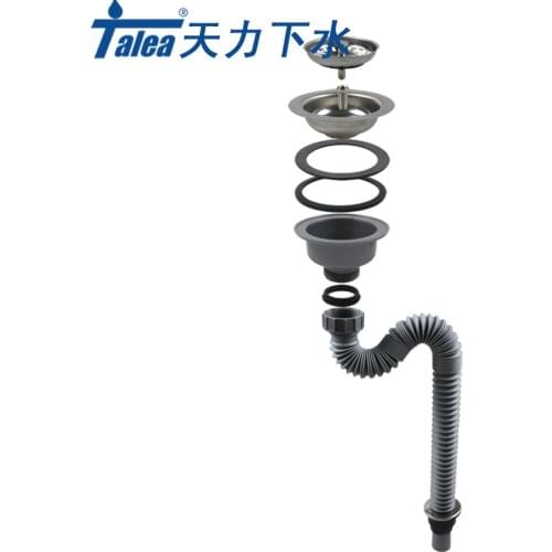 Talea 114mm/110mm strainer single Drainpipe Kitchen Sink Waste Drain hose Drainage system deodorizing Kitchen Sink strainer hose