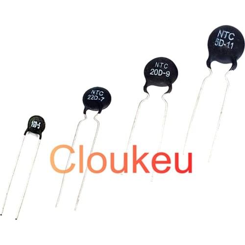 NTC Thermistor resistance 2.5D 3D 5D 8D 10D 12D 16D 20D 22D 33D 50D 2.5D 3D 5D 8D 10D 12D 16D 20D 22D 33D 50D-5 -7 -9 -11 MF72