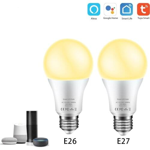Smart WiFi Light Bulb Google/Alexa Voice Control Light Heating Cooling 7.5W Light Adjustment Application Remote Control Timer