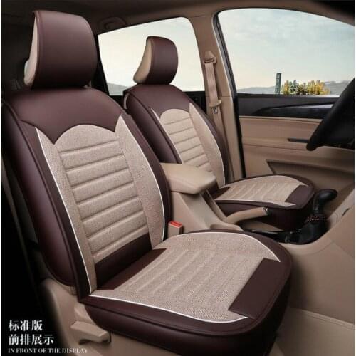 Universal PU Leather car seat covers For Nissan Qashqai Note Murano March Teana Tiida Almera X-trai auto accessories car sticker
