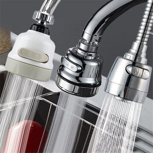 360 Degree Rotating Faucet Water Saver 2/3 Mode Adjustment Faucet Extension Tube Filter Nozzle Shower Accessories Sink Faucet