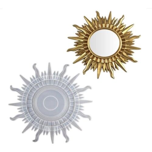 Sun Shape Mirror/Lens Irregular Silicone Mould Household Goods Accessories Room Kitchen Accessories