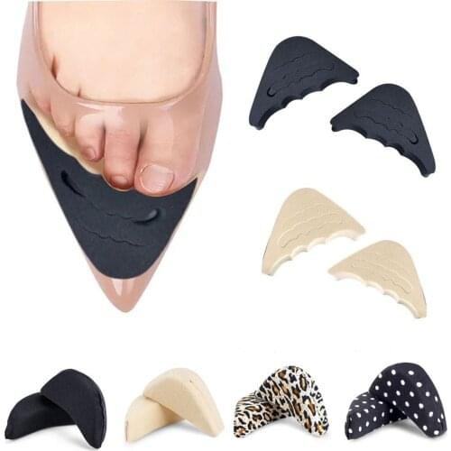 1 Pair Forefoot Insert Pad For Women High Heels Toe Plug Half Sponge Shoes Cushion Feet Filler Insoles Anti-pain Pads