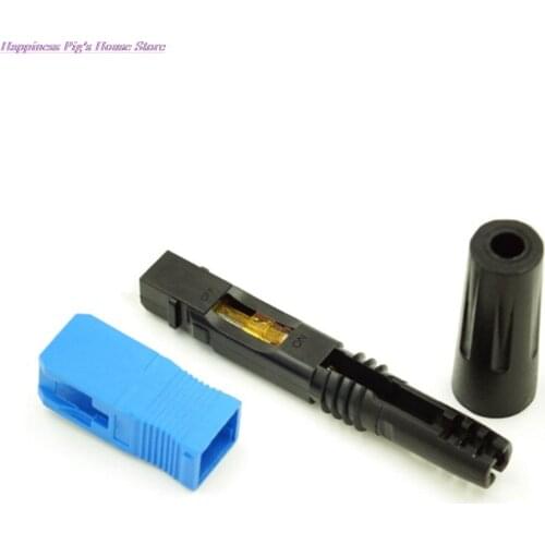 1Pcs SC / APC Optic Fiber Quick Cold Connector FTTH SC Single Mode UPC Fast Connector