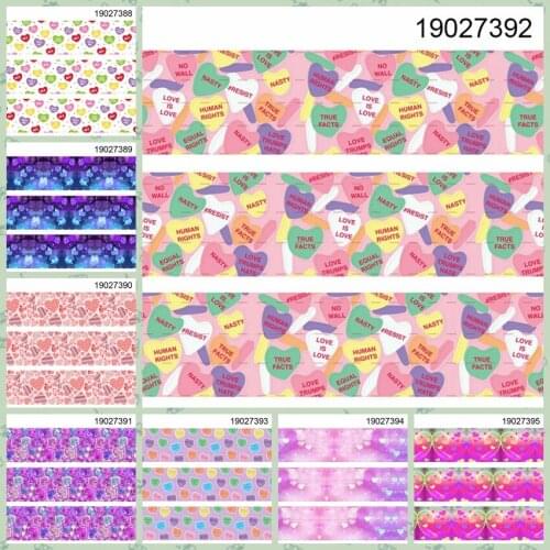 10yards -different sizes -sweet love Valentines Day ribbon printed Grosgrain ribbon 19027388