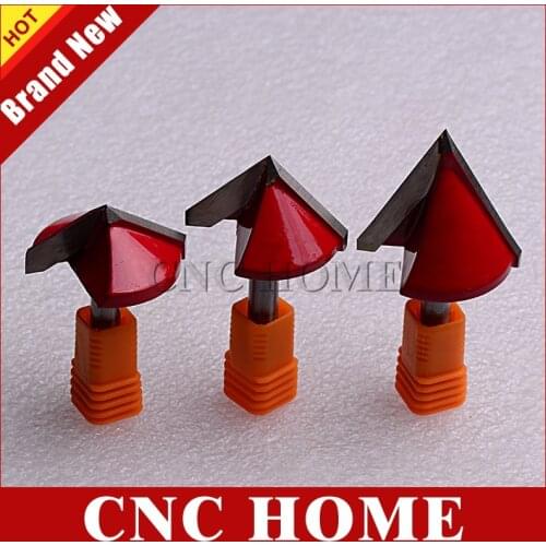 2pcs 8mm Shank 3D V Wood Router Bits High Quality CNC Carving Engraving Bit Chamfer End Mill