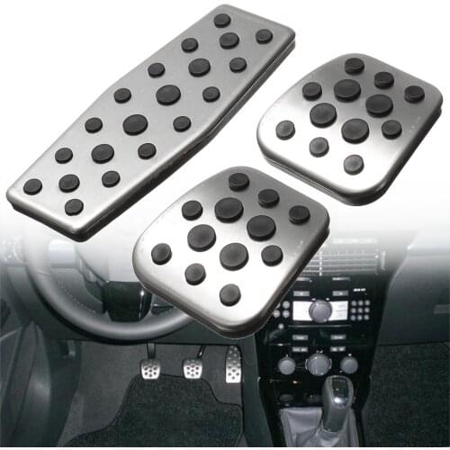 3Pcs Car Gas Fuel Accelerator Brake Clutch MT Pedal Pads Cover NO Drill For Opel Vauxhall Astra Insignia 2011-2015