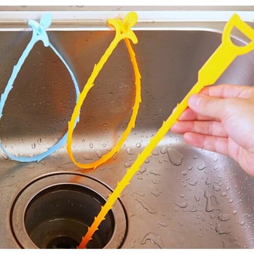 3PCS Bathroom Accessories Pipe Dredging Tools, Drain Snake, Drain Cleaner Sticks Clog Remover Cleaning Tools For Kitchen Sink