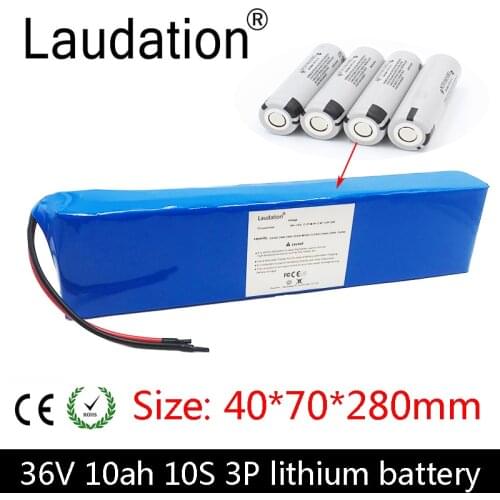 36V 10ah Electric Bicycle lithium Battery Pack 10S 3P 350W 500W High Power And Capacity 42V Motorcycle Scooter With 15A BMS