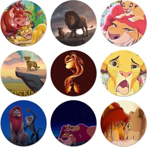 58mm Cartoon Movie Lion King Badge Brooch Pin Accessories For Clothes Backpack Decoration gift