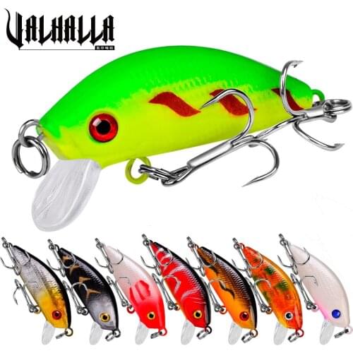 VALHALLA 8PCS Minnow Fishing Lures 5cm-1.97" Topwater Hard Lure Wobbler 0.12oz-3.5g Floating Artificial Bait Pesca Crankbaits