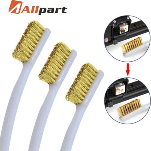 3D Printer Accessories Cleaner Tool Copper Wire Toothbrush Copper Brush Handle For Nozzle Block Hotend Cleaning Parts